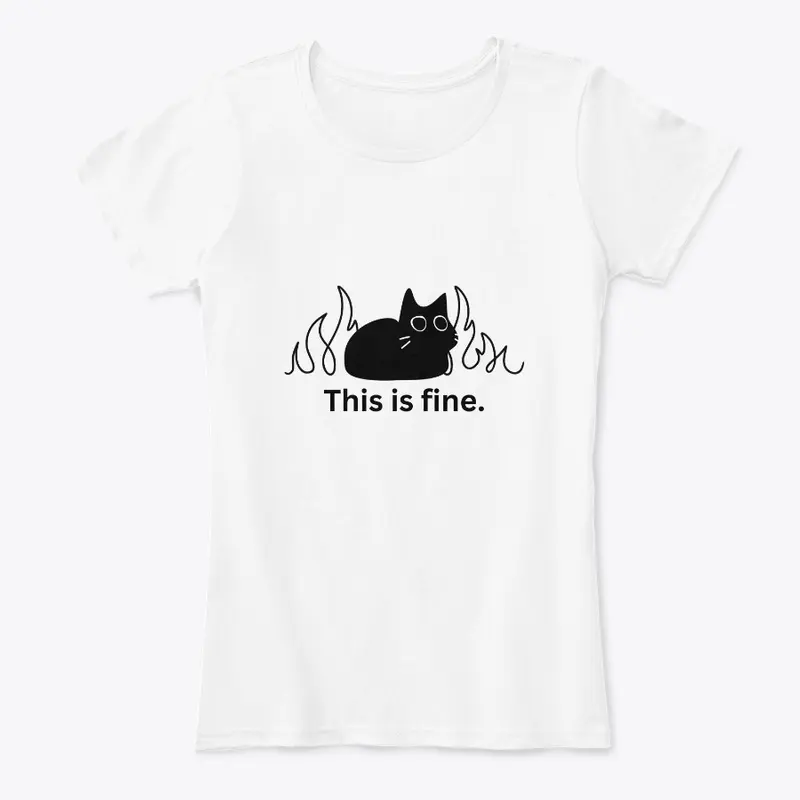 This is Fine Funny Cat Sticker 2