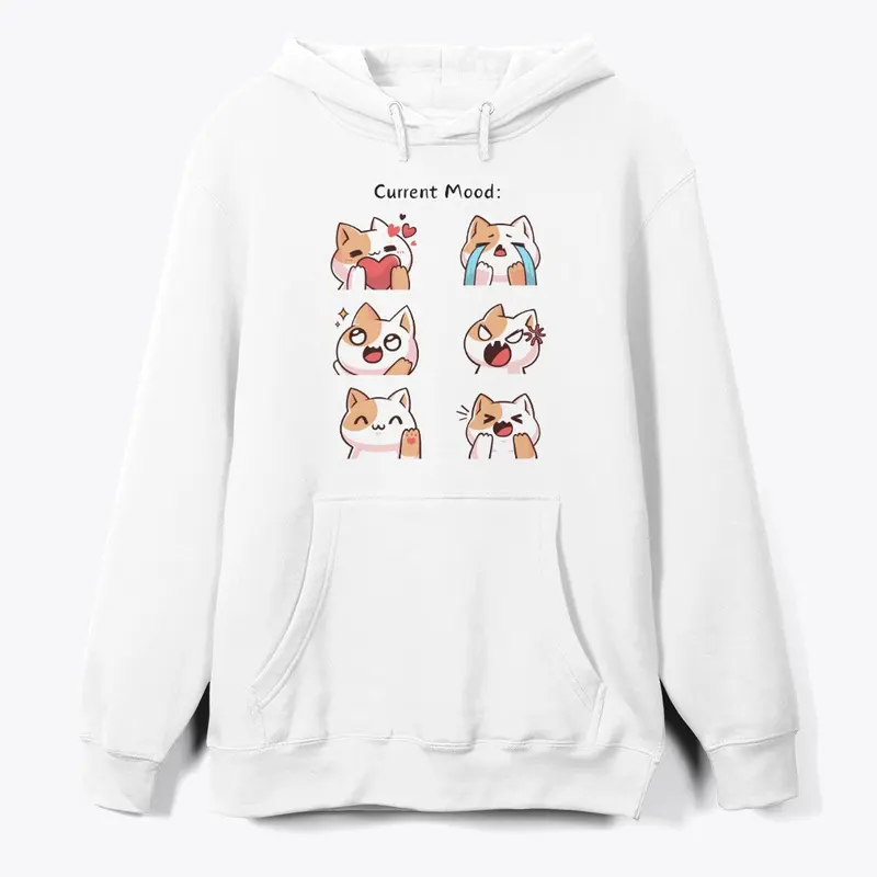 Current Mood Funny Cat T-shirt