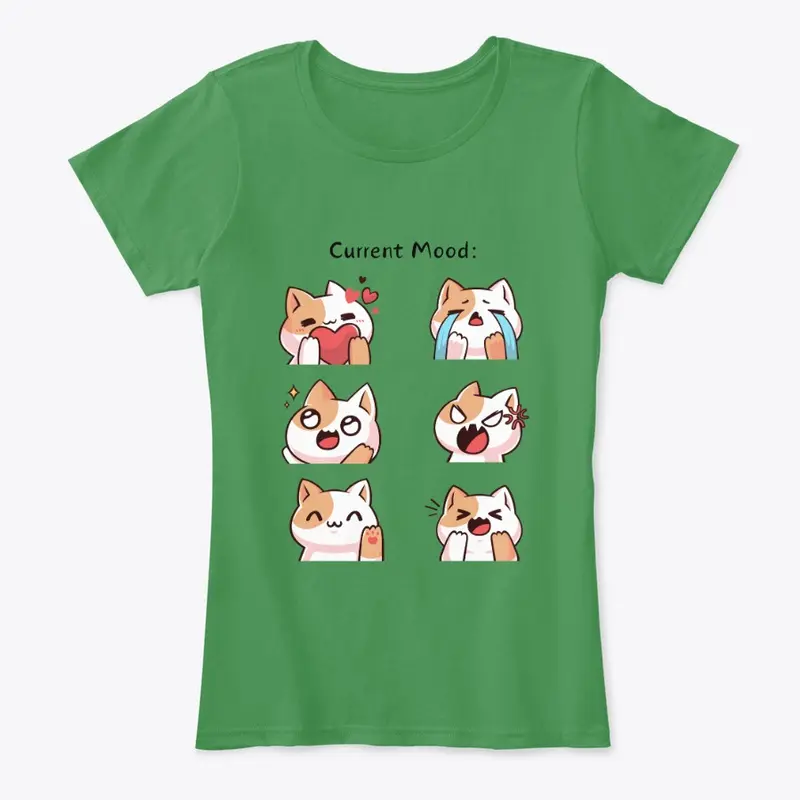 Current Mood Funny Cat T-shirt