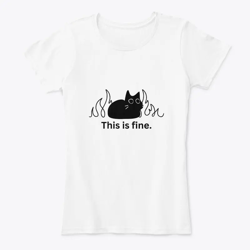 This is Fine Funny Cat Sticker 2