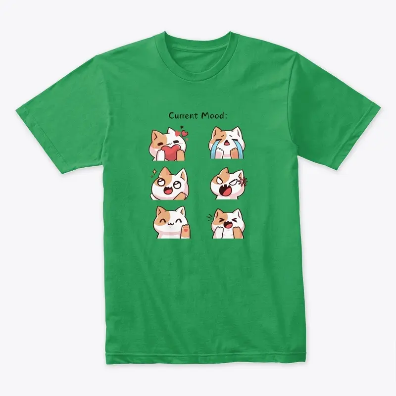 Current Mood Funny Cat T-shirt