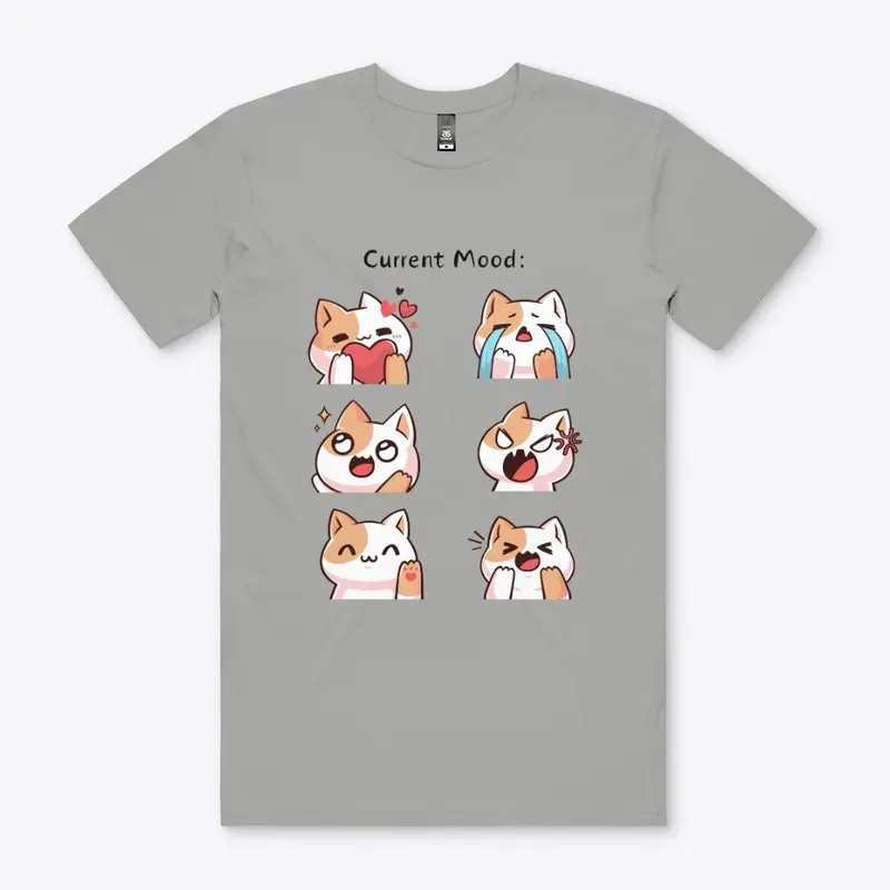 Current Mood Funny Cat T-shirt